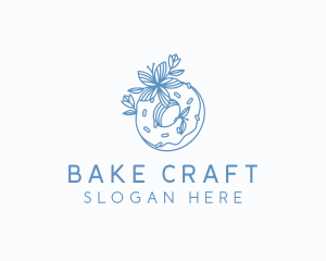 Floral Donut Bakery logo design