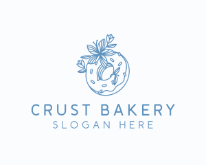 Floral Donut Bakery logo design