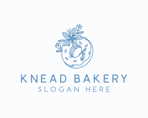 Floral Donut Bakery logo design