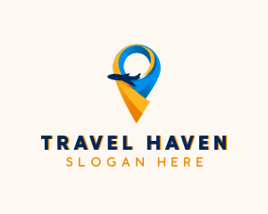 Airplane Travel Destination logo