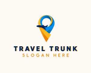 Airplane Travel Destination logo design