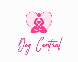 Human Heart Yoga logo design