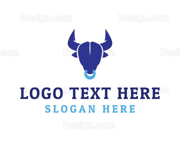 Modern Buffalo Bull Logo
