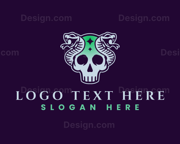 Mystic Skull Snake Logo