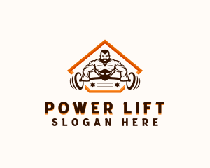Fitness Man Weightlifter logo