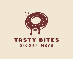 Brown Donut Snack  logo