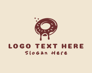 Brown Donut Snack  logo