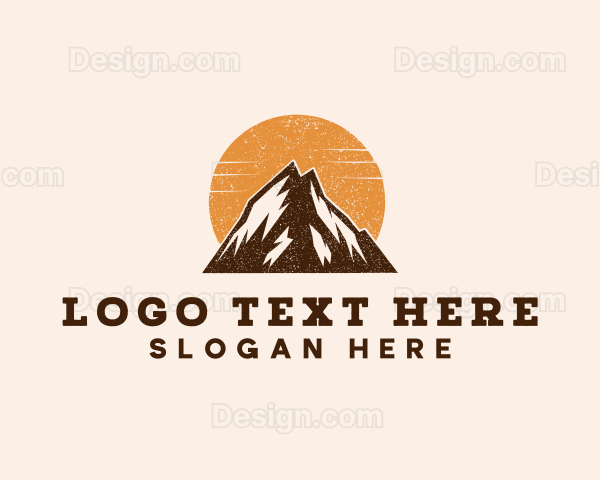 Nature Mountain Hiking Logo