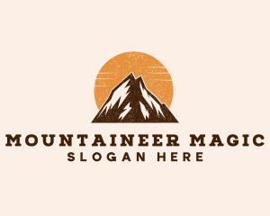 Nature Mountain Hiking logo design