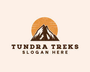 Nature Mountain Hiking logo design