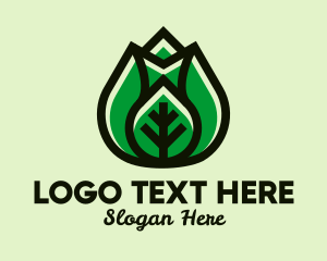 Modern Healthy Leaf  Logo