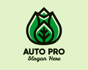 Modern Healthy Leaf  logo