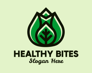 Modern Healthy Leaf  logo design