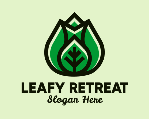 Modern Healthy Leaf  logo design