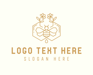 Honeycomb Nectar Bee logo