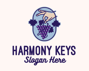 Grape Vine Harvest  logo design