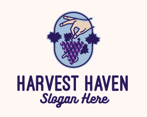 Grape Vine Harvest  logo design