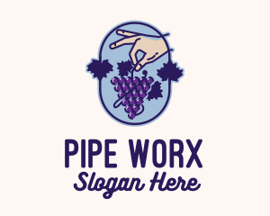 Grape Vine Harvest  logo design