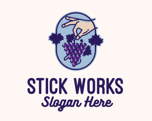 Grape Vine Harvest  logo design