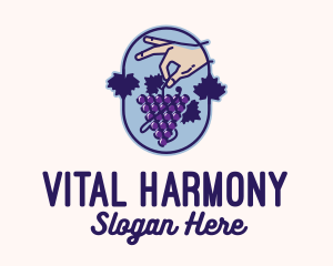 Grape Vine Harvest  logo design