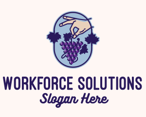 Grape Vine Harvest  logo design