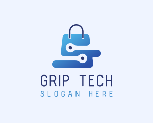 Tech Shopping Bag logo design