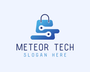 Tech Shopping Bag logo design