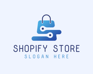 Tech Shopping Bag logo design