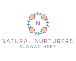 Organic Flower Garden Boutique logo design