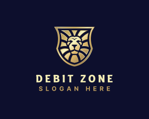 Lion Feline Shield logo design