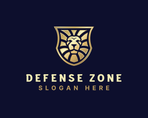 Lion Feline Shield logo design