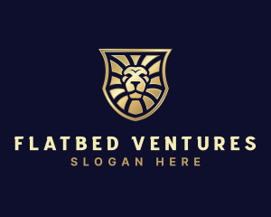 Lion Feline Shield logo design