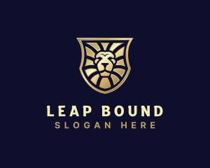 Lion Feline Shield logo design