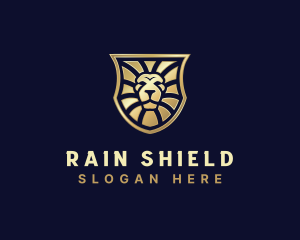 Lion Feline Shield logo design