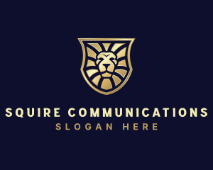 Lion Feline Shield logo design