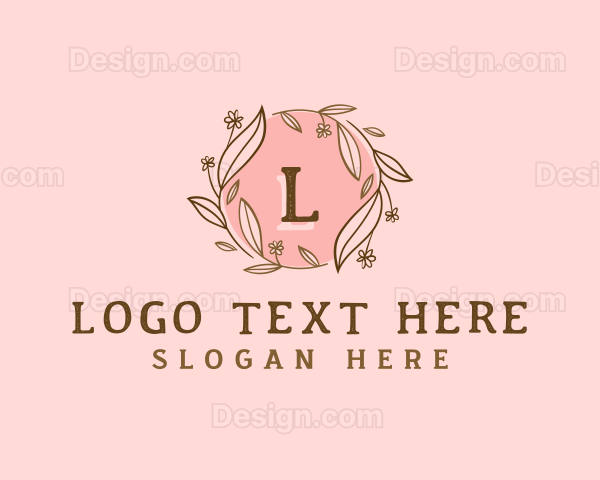 Flower Leaf Floral Logo