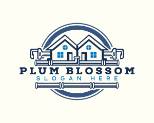 Pipe Plumbing Wrench  logo design