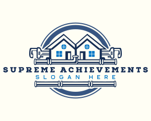 Pipe Plumbing Wrench  logo design