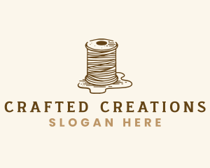 Handcrafting Yarn Thread logo design