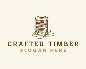 Handcrafting Yarn Thread logo design