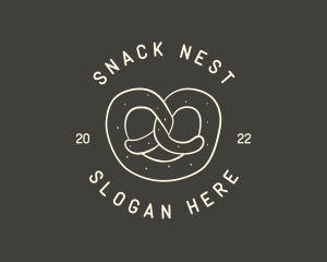 Pretzel Snack Bakery logo design