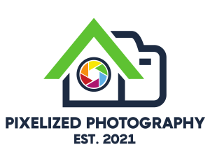 Camera Shutter House logo design