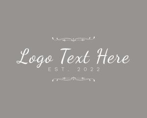 Decorative Script Fashion logo