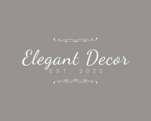 Decorative Script Fashion logo design