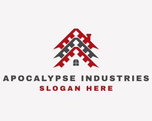 Industrial Home Roofing logo design