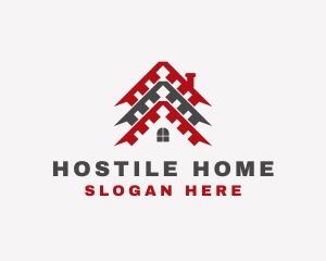 Industrial Home Roofing logo design