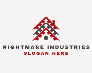 Industrial Home Roofing logo design