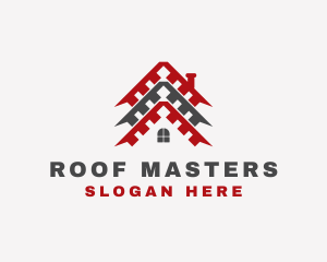 Industrial Home Roofing logo design