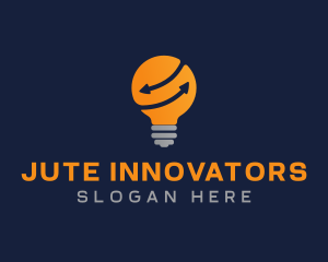 Arrow Bulb Innovation logo design