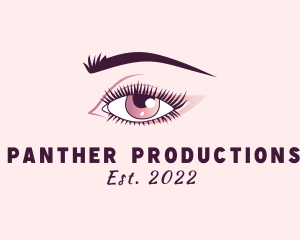 Lady Eyelash Beauty Product logo design